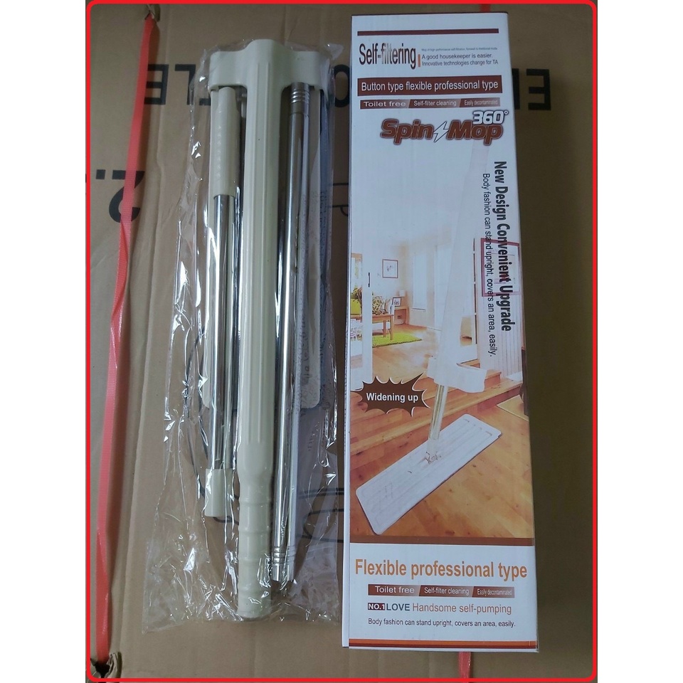 Chổi lau nhà cửa tự vắt thông minh với đầu xoay 360 độ tiện dụng