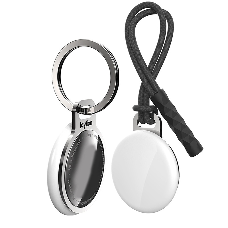 Vỏ Bảo Vệ Hộp Đựng Tai Nghe AirTag Bằng Thép Không Gỉ Kèm Móc Khóa Chống Thất Lạc Tiện Dụng