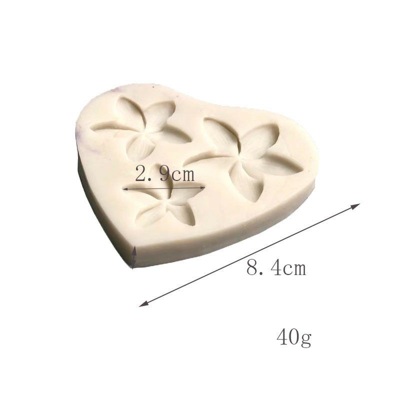 Khuôn fondant silicon 3 hoa ly/mẫu đơn
