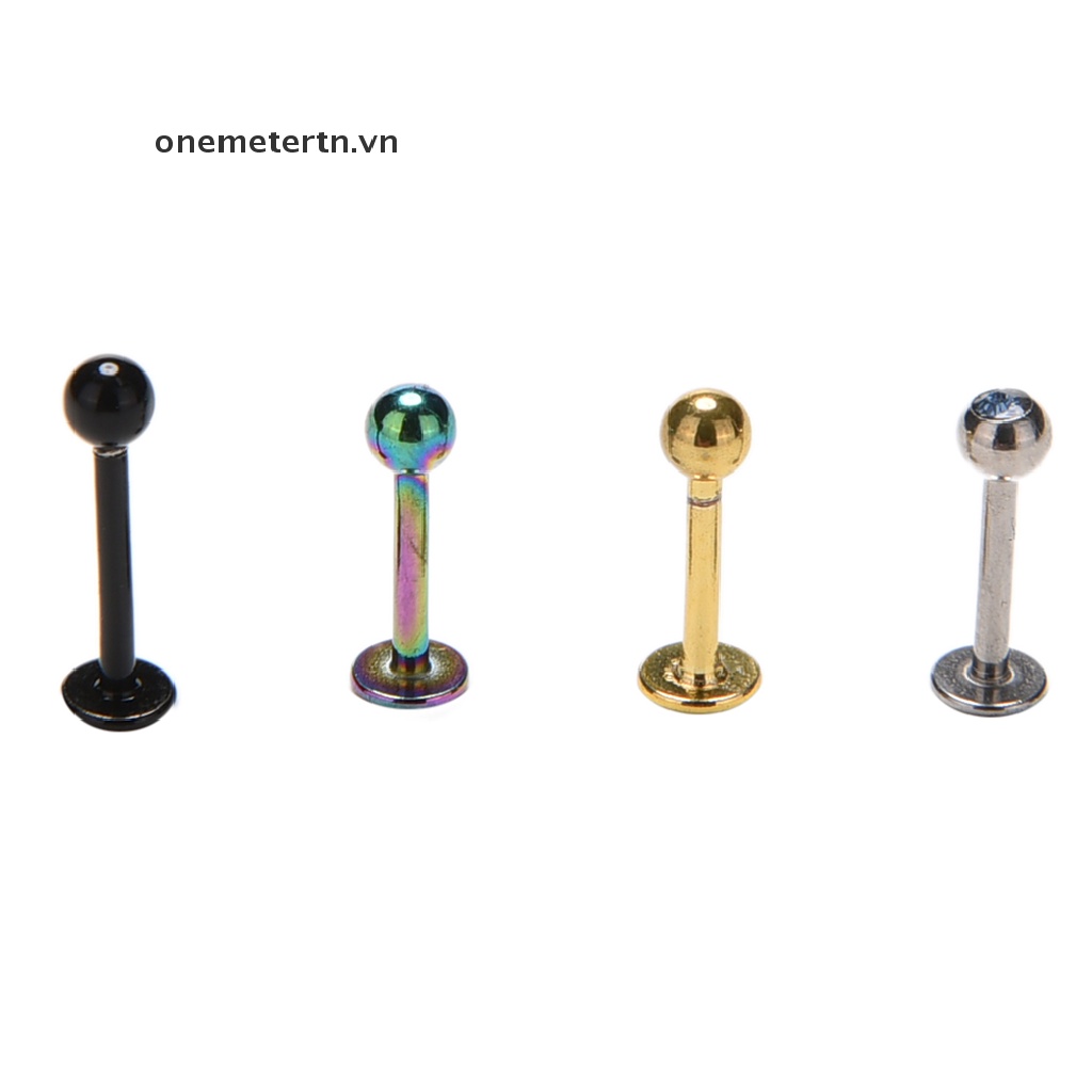 1 X Khuyên Xỏ Cơ Thể / Tai / Môi / Tai / Sụn Hình Tròn Bằng Thép Không Gỉ