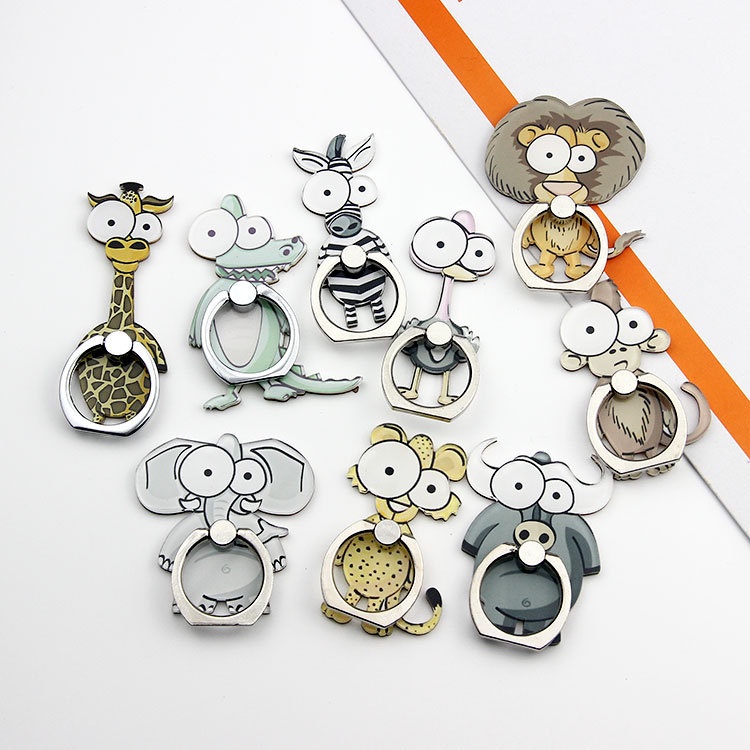 Vòng nhẫn gắn điện thoại di động họa tiết hoạt hình dễ thương