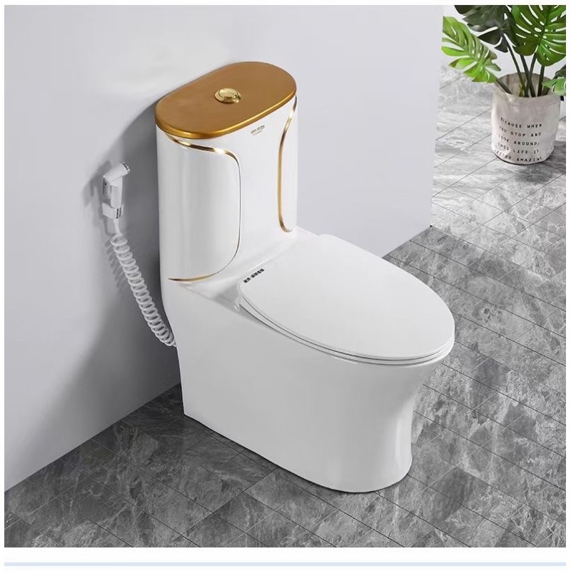 Bồn cầu trắng vàng, bệt trắng kẻ vàng, trắng đen | BigBuy360 - bigbuy360.vn