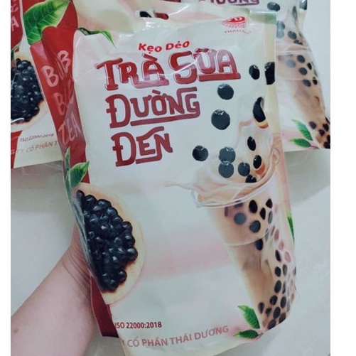Kẹo trà sữa đường đen mix vị 320g bubble tea