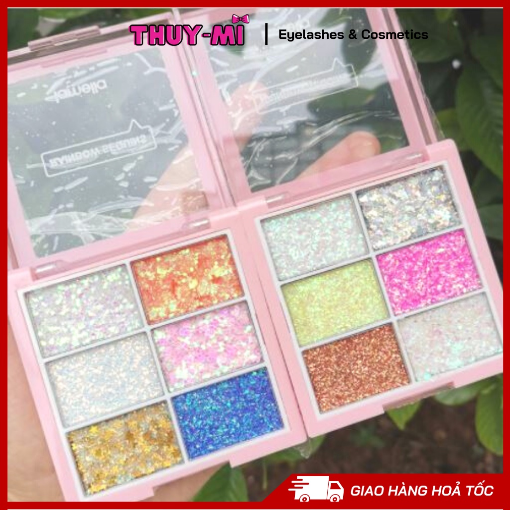 Nhũ Mắt 6 ô Lameila Rainbow Sequins No.5072