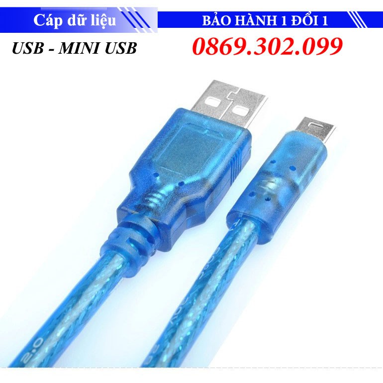 Cáp mini USB sang USB dành cho máy tính PC,Laptop,điện thoại di động,...