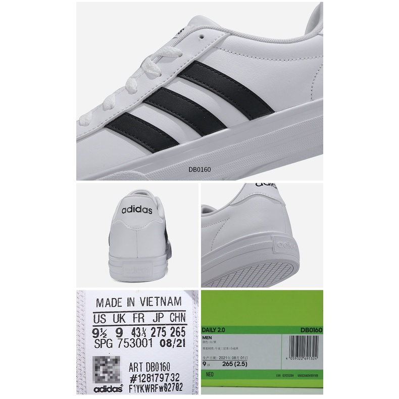 Giầy thể thao nam Adidas Neo Daily 2.0 White - DB0160