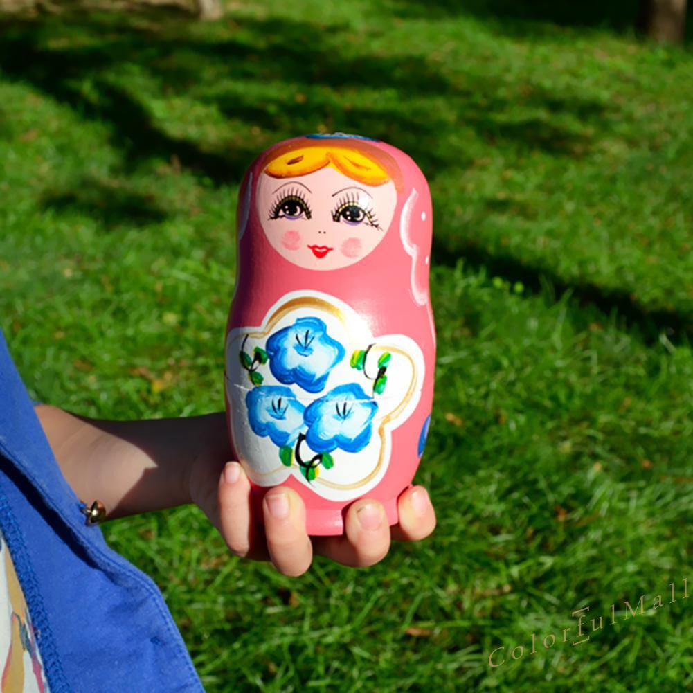 Bộ 5 Búp Bê Nga Matryoshka Bằng Gỗ