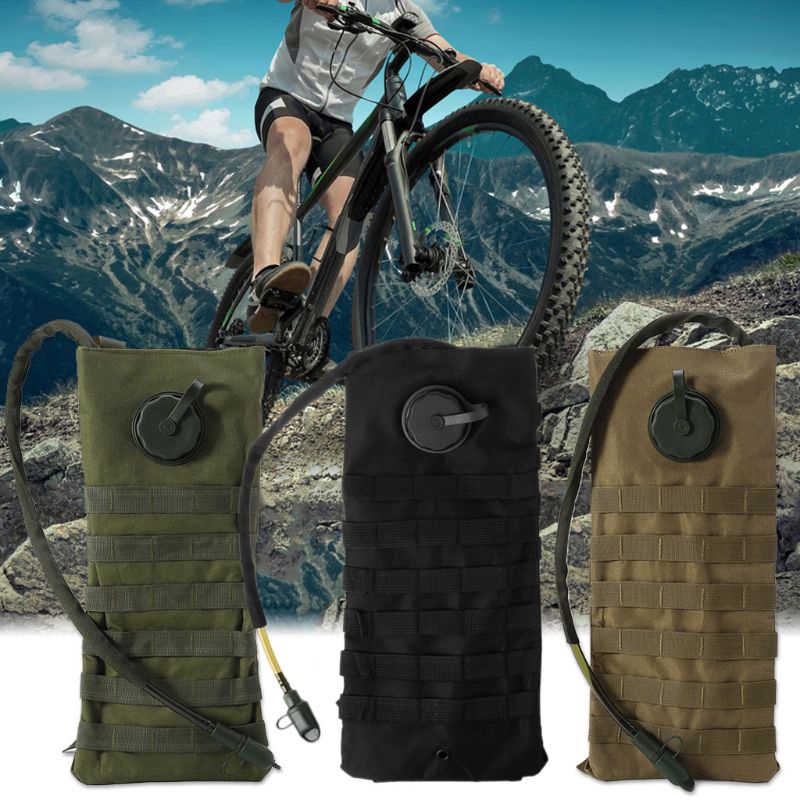 ★yong♣  2.5L Molle Military Hydration Backpack Cycling Hiking Camping Riding Water Bag