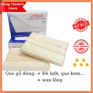Combo 30 que gỗ wax lông