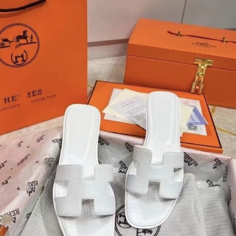 Dép HM Trắng Full hàng fullbox + bill + túi giấy