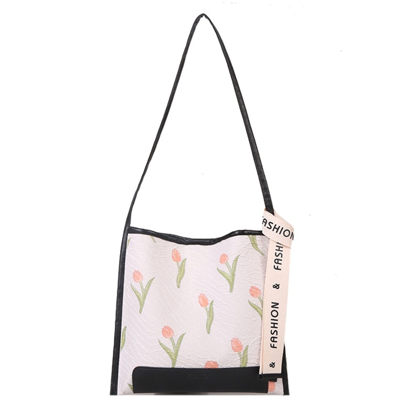 Youyo Túi Tote Đeo Vai Sáng Tạo Với Túi Xách Hoa Tulip Dễ Phối Đồ Cho Bạn Gái