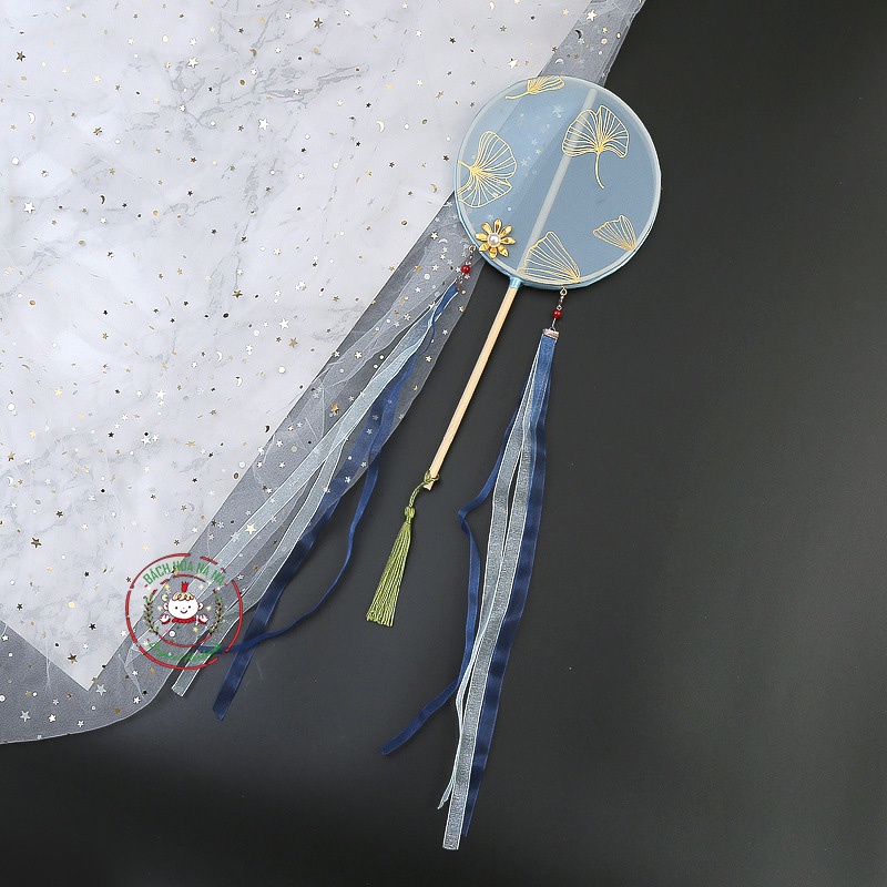 Thêu tay DIY Handmade kit nguyên liệu thêu quạt Cưới quạt thêu tay, phụ kiện chụp ảnh, trang trí - Bách hóa na na