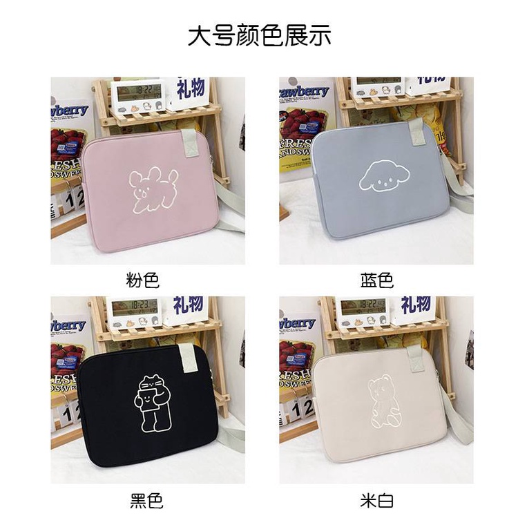 Túi Đựng Máy Tính Bảng Ipad11 Inch 13 Inch Kiểu Dáng Hoạt Hình Hàn Quốc Cao Cấp