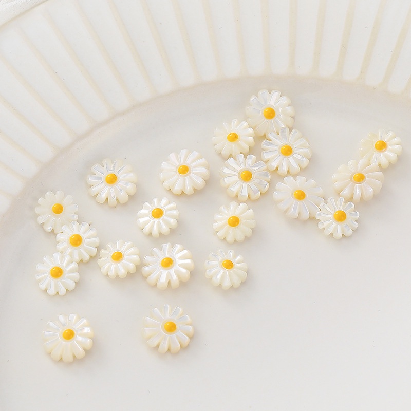 Hạt ngọc trai tự nhiên / vỏ sò xỏ làm đồ trang sức 10 / 12mm