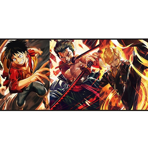 Tranh 3D Nhân Vật One Piece Dragon Balls Học Viện Siêu Anh Hùng - Tranh 3D Anime