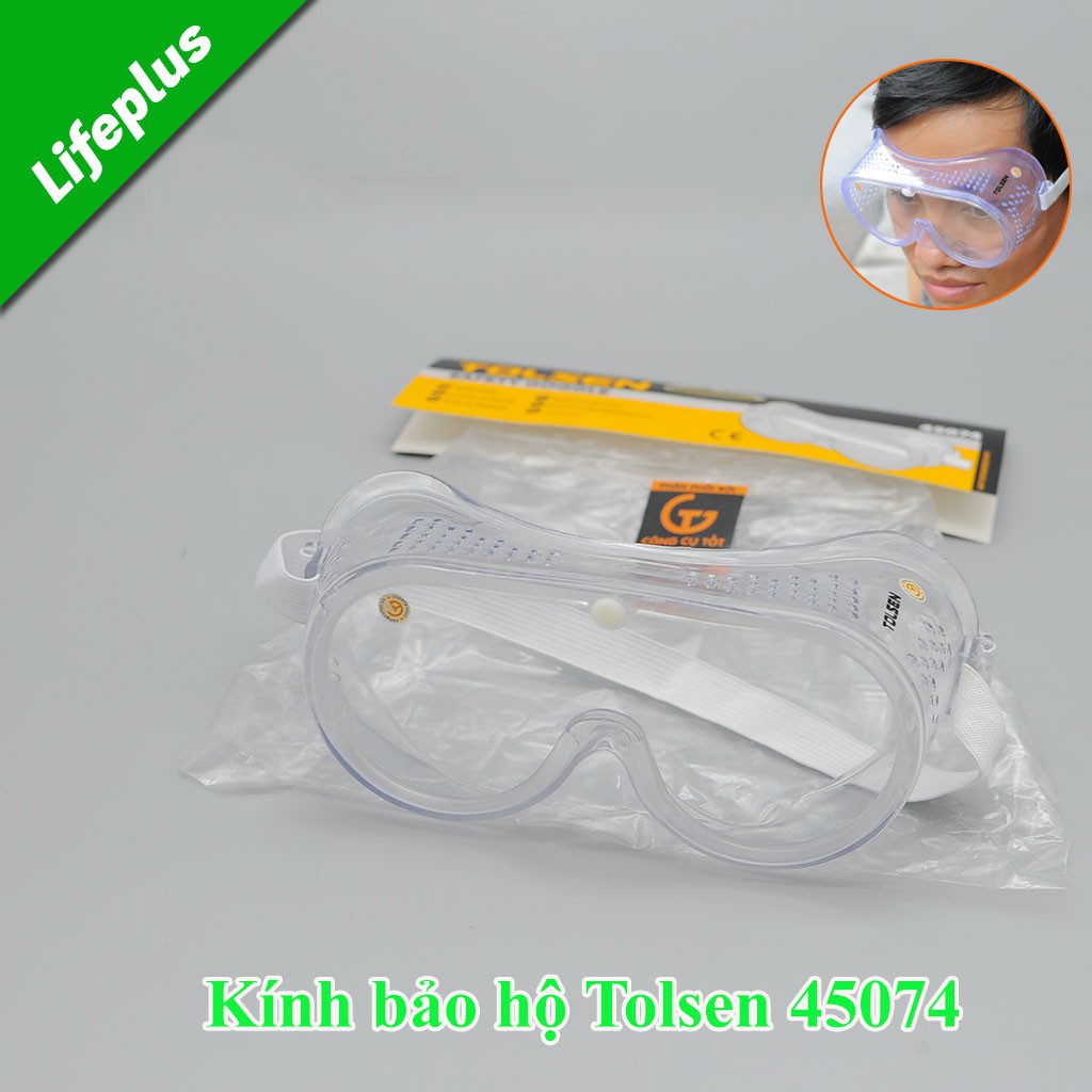 Kính bảo hộ lao động, kính mắt lao động Tolsen 45074