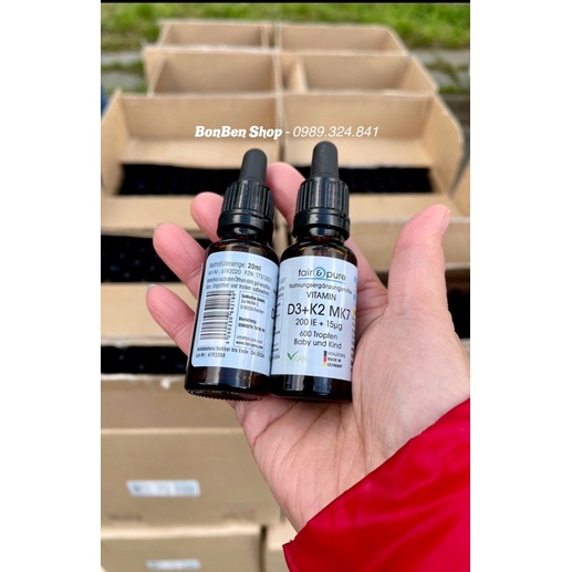 𝙑𝙞𝙩𝙖𝙢𝙞𝙣 𝘿3 𝙆2 𝙈𝙆7 Fair&Pure Đức size 20ml