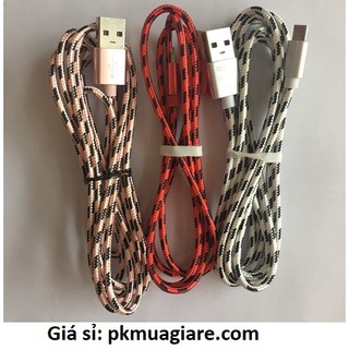Cáp sạc dù dài 3m micro