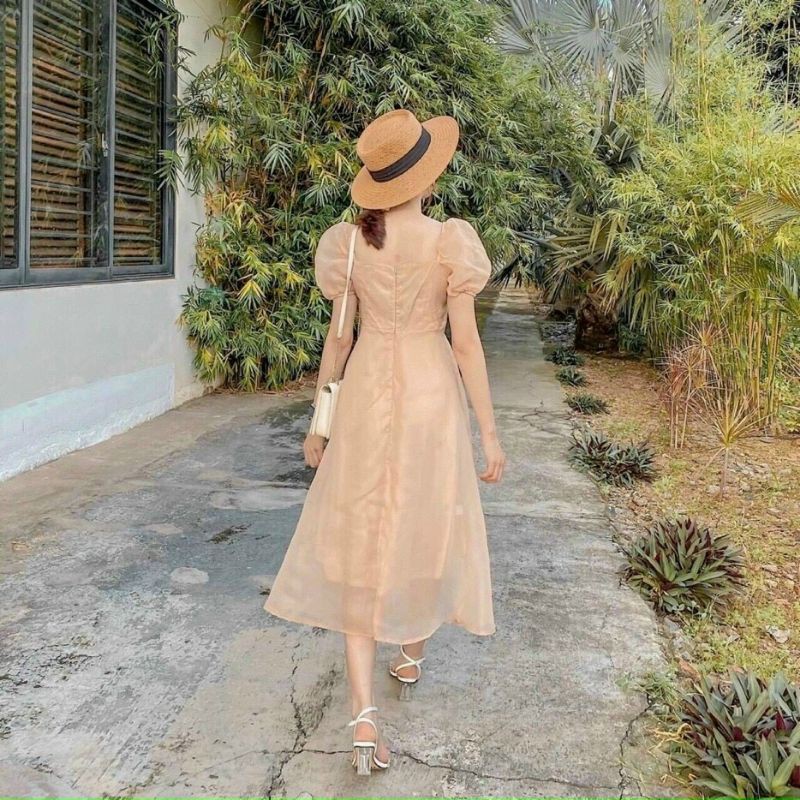 HOT [VIDEO] [SALE] HOT HOT ĐẦM DẠ HỘI ĐẦM XÒE TAY PHỒNG PHỐI NÚT NGỰC CHẤT TƠ XỊN SIÊU XINH (CÓ MÚT) | BigBuy360 - bigbuy360.vn