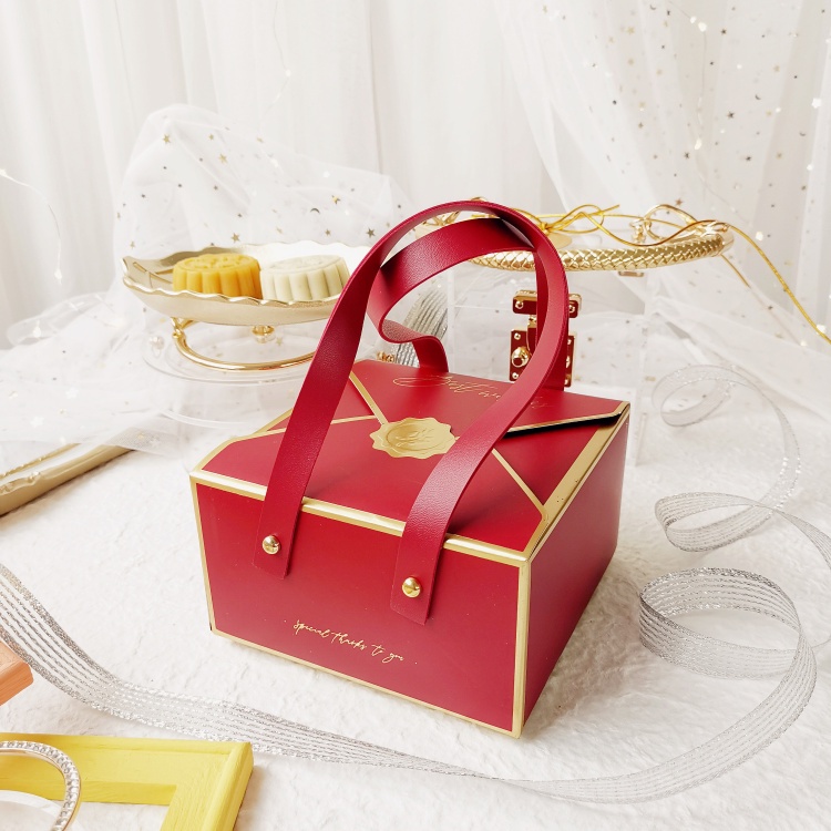Set 4 / 6 Hộp Đựng Bánh Trung Thu Thiết Kế Nhỏ Gọn Tiện Dụng