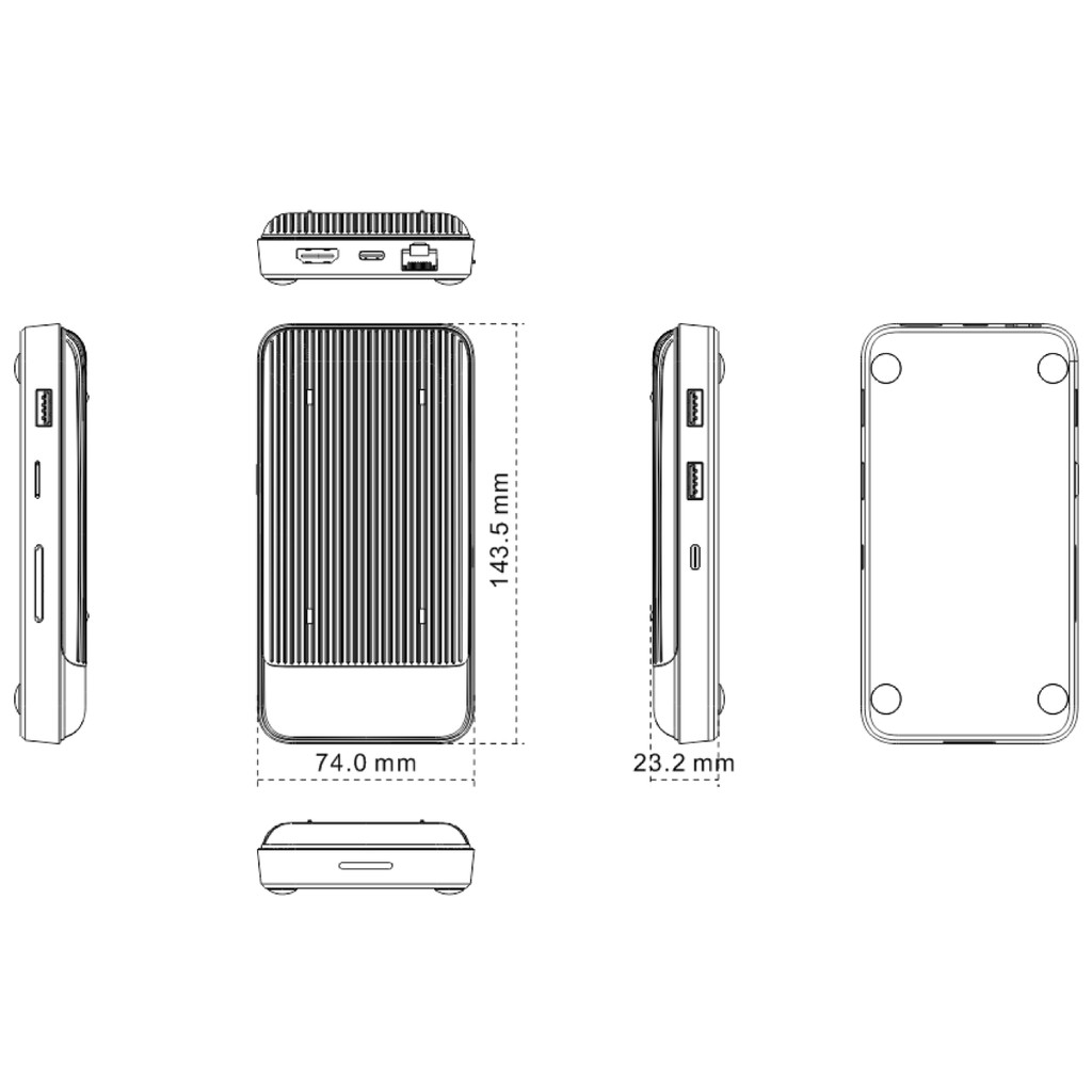 Đế sạc kiêm cổng chuyển HyperDrive 7.5W Wireless Charger UsbC Hub