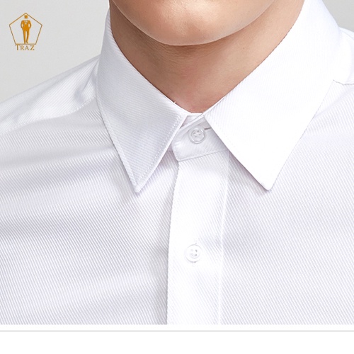 Aó Sơ Mi Trắng Nam Tay Ngắn, Dài Dáng Ôm Slim Fit Cao Cấp Hàn Quốc(Vải Dêt 30 Phần Trăm Từ Tre Bambo, Gỗ Sồi)