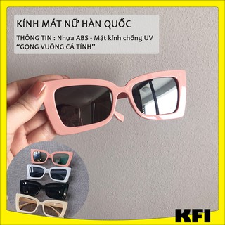 Kính mắt nữ gọng vuông, kính mắt thời trang nữ Hàn Quốc chống UV KFI Shop