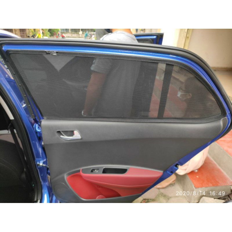 Rèm Che Nắng Nam Châm i10 2014 - 2020. 2021 - 2022 bản Hatback và Sedan