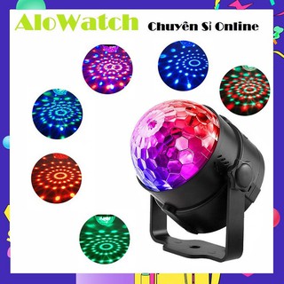 Đèn Led Xoay Trang Trí 7 Màu Cảm Ứng Xoay Theo Nhạc, Đèn Led Xoay Vũ