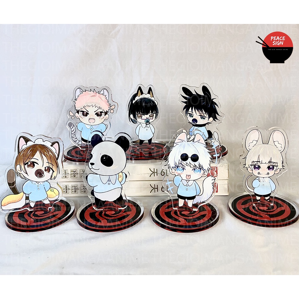 Standee mini JUJUTSU KAISEN ver BABY Chú Thuật Hồi Chiến anime chibi mica trong acrylic mô hình trưng bày