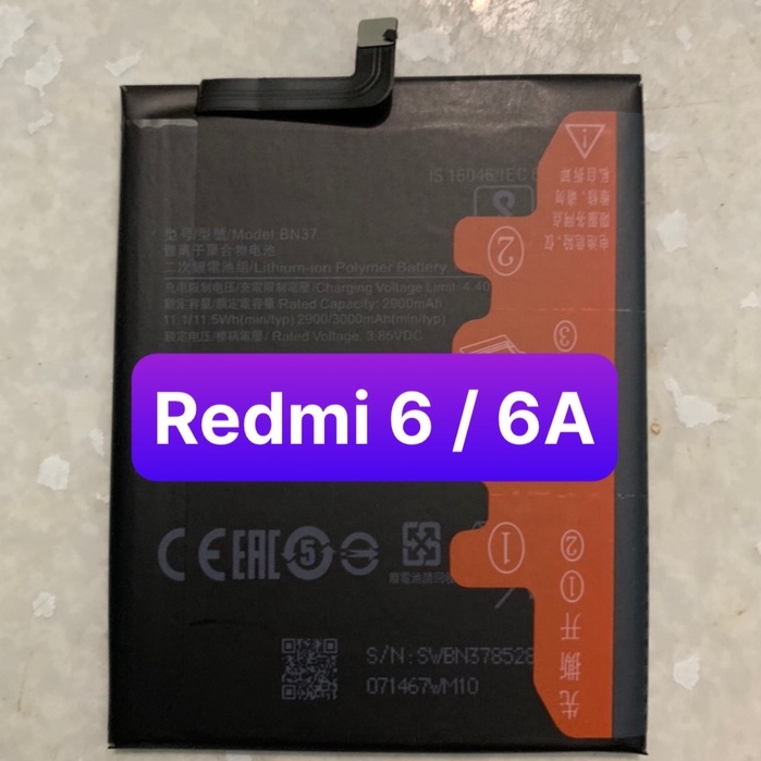 pin xiaomi BN37 / redmi 6 / redmi 6A / pin zin 2900mAh/3000mAh