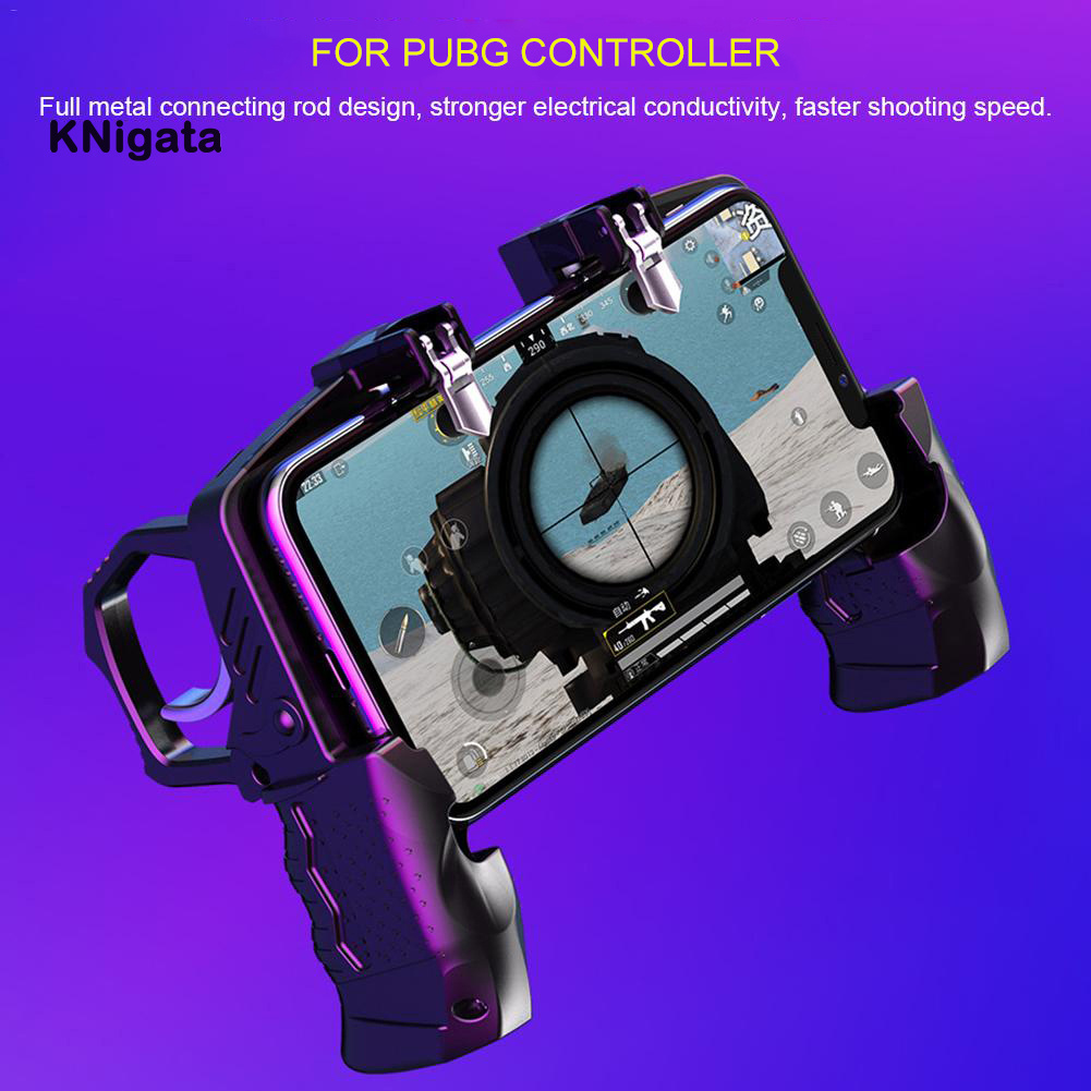 {HAM} Four Finger Linkage Mobile Phone Game Controller Button Handle Joystick for PUGB