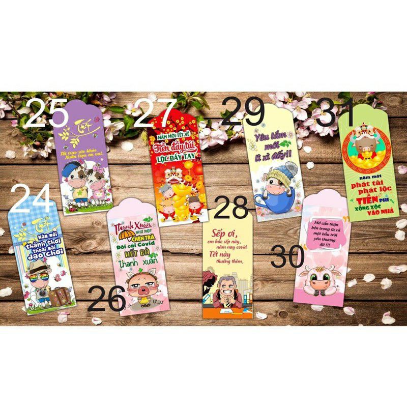 sét 5 bao lì xì loại đẹp