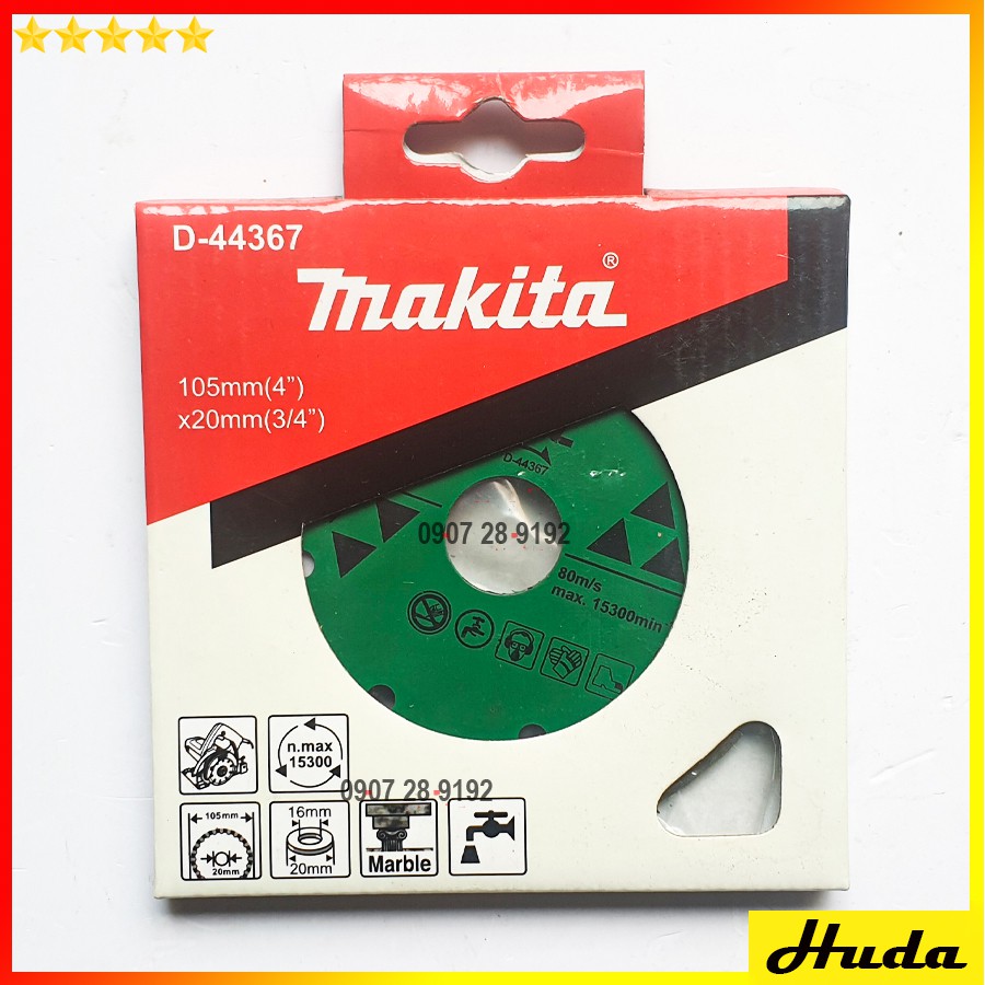 Đĩa cắt kim cương cho Đá cẩm thạch 105mm Makita D-44367