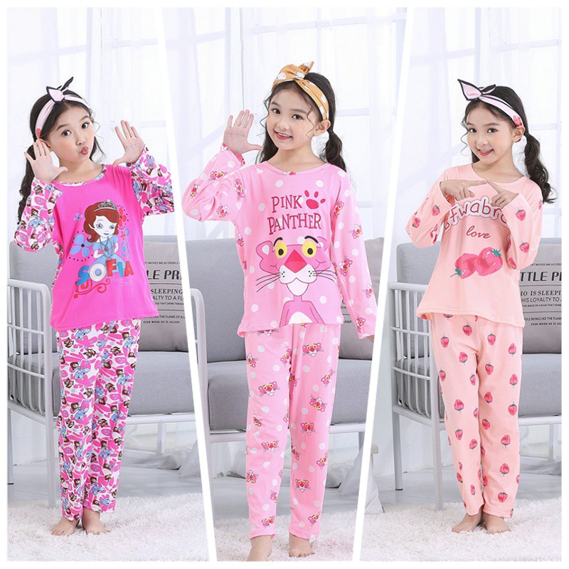 Bộ pijama in hình nhân vật hoạt hình cho bé