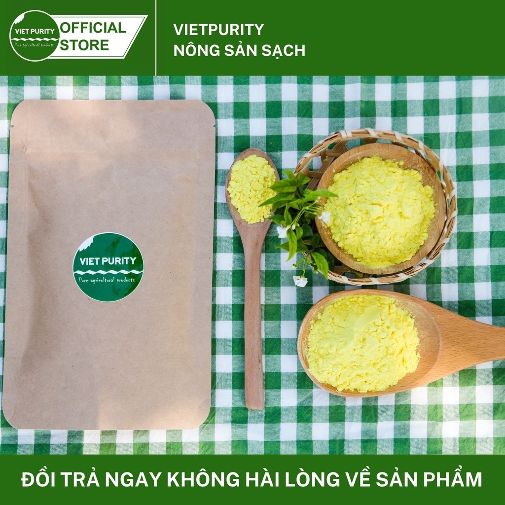 Tinh bột nghệ nguyên chất 250g-500g Vietpurity, tinh bột nghệ đắp mặt nạ làm đẹp da liền sẹo