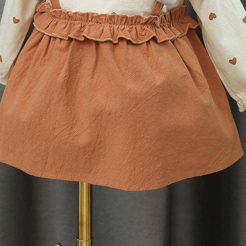 Đầm công chúa   tay dài viền ren bèo sành điệu cho bé 0-4 tuổi