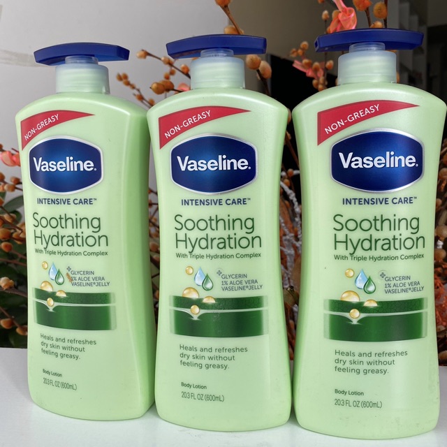 Sữa Dưỡng thể Vaseline Intensive Care 725ml 4 màu Vàng - Hồng - Xanh lá - Nâu