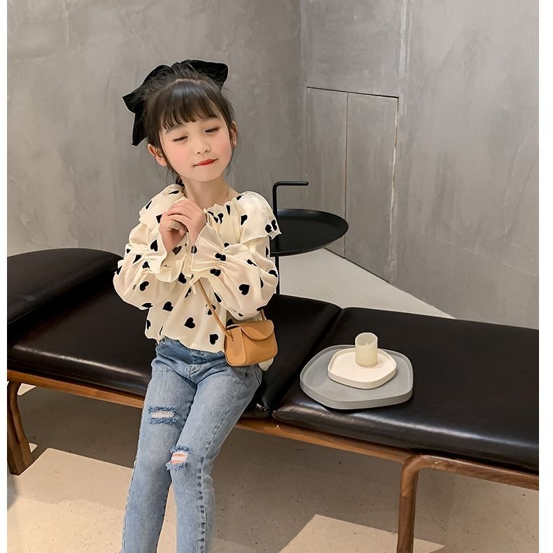 Western Style Long Sleeve Chiffon Shirt 2021 For Girls