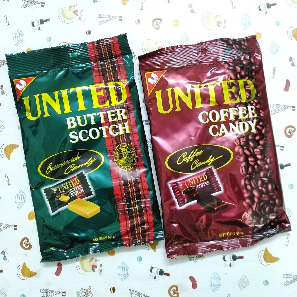 Kẹo cà phê United gói 140g