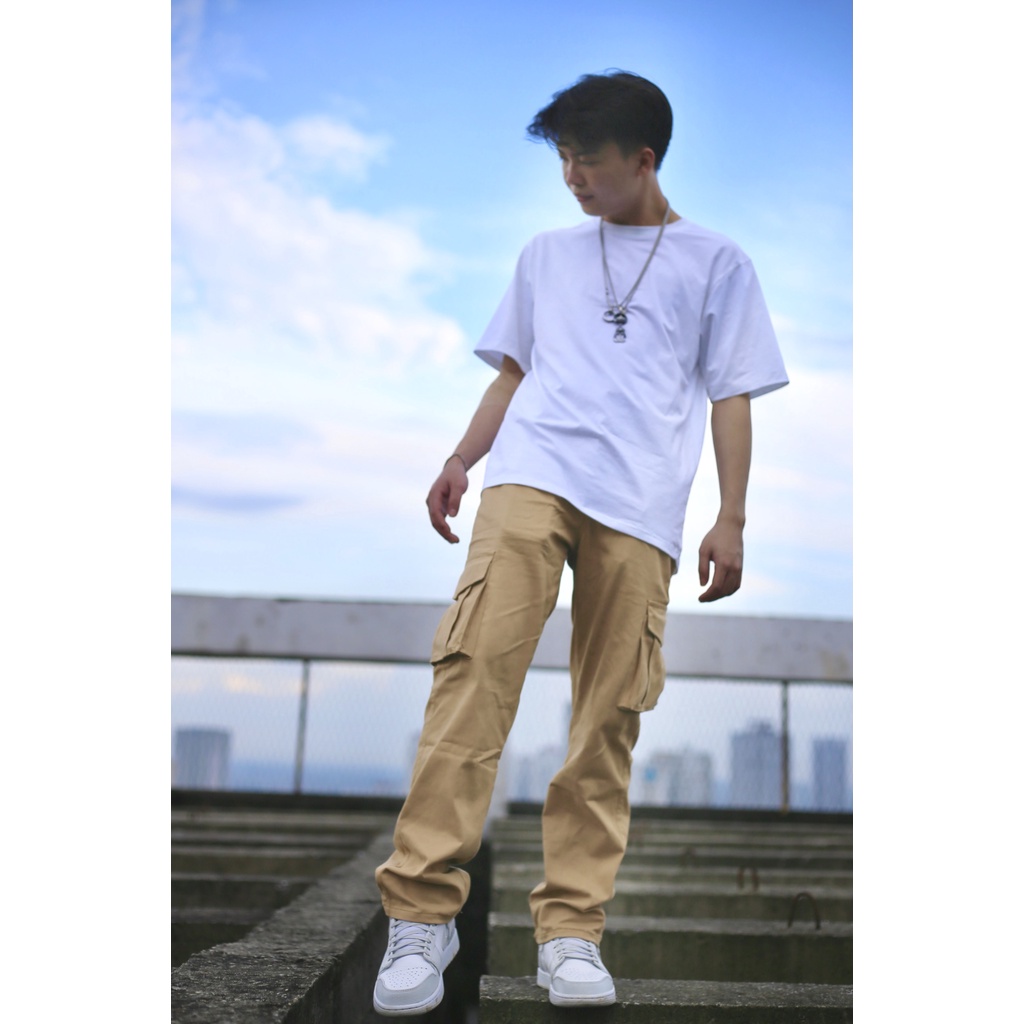 Quần Cargo Pants, Quần Kaki Túi Hộp Chất Đẹp Không Nhăn Xù