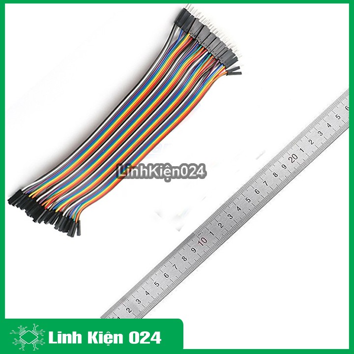 Bộ Sợi Dây Nối 40P 7 Màu Dài 21Cm ( 2 Đầu Đực Cái )