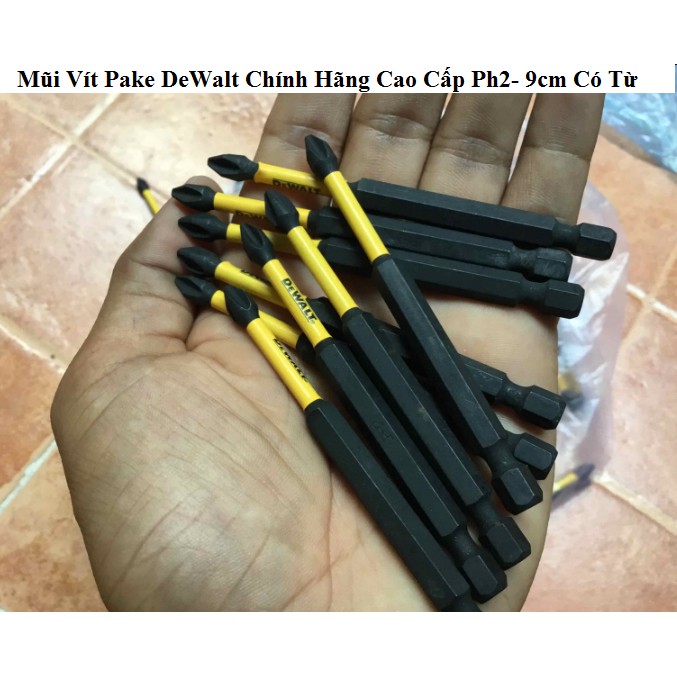 Mũi Vít DeWalt Tem Đen Chính Hãng Cao cấp Ph2- 9cm Có Từ