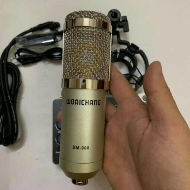 Mic thu âm chuyên nghiệp Woaichang BM900- mic chuyên livestream mẫu mã đẹp,lọc bỏ tạp âmnLivestream,Thu Âm Chuyên Nghiệp