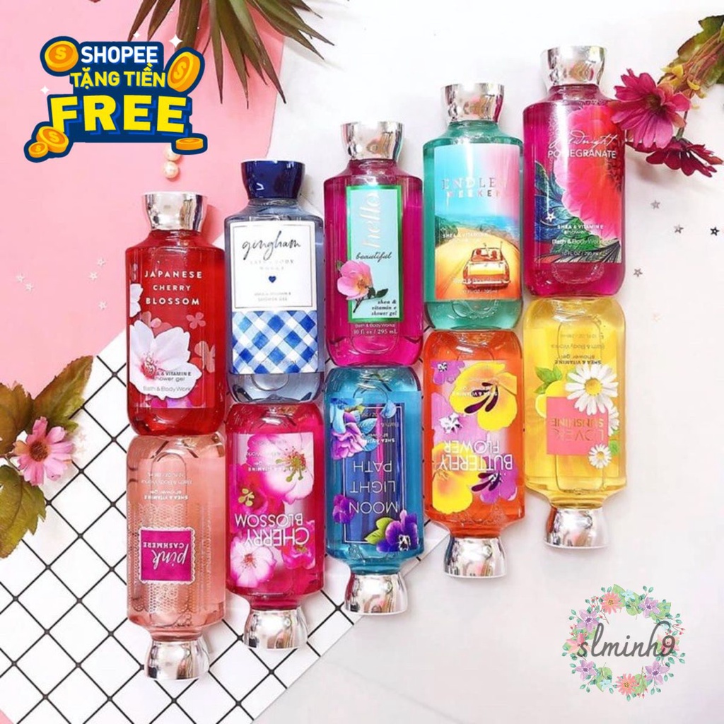 [ĐỦ MÙI] Sữa tắm Dưỡng da/ aromatherapy Bath and Body Works sʟᴜᴏɴɢᴍɪɴʜ Ⓡ