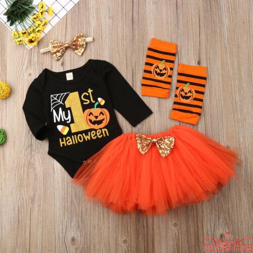 Bộ 5 món áo váy xòe đáng yêu hóa trang Halloween cho bé gái