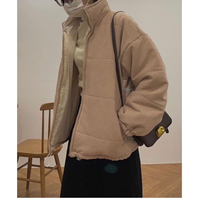 Áo Phao nhẹ trần bông siêu ấm dáng ngắn