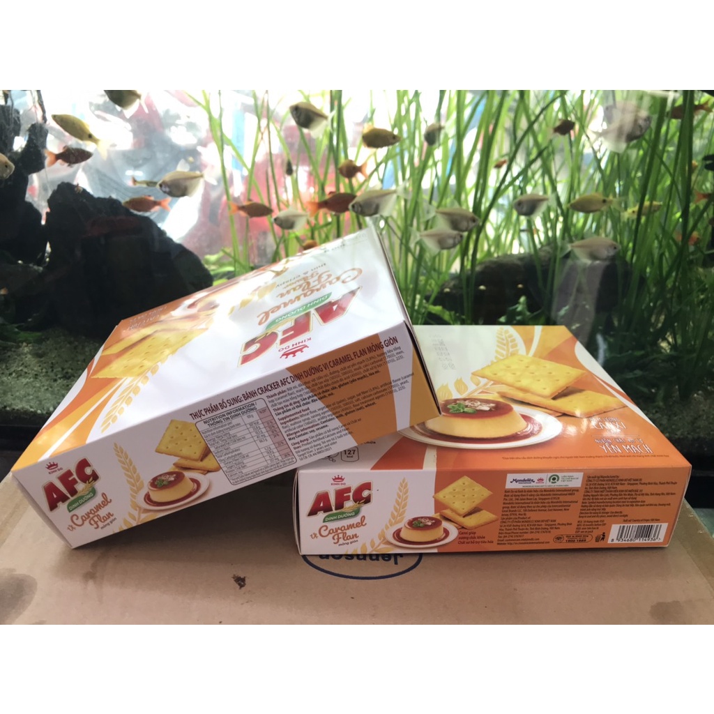 Bánh Cracker AFC Dinh Dưỡng Vị Caramen (Hộp 300g)