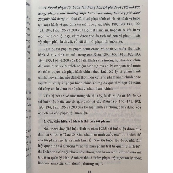 Sách -Bình luận Bộ Luật Hình Sự năm 2015 – Phần các tội phạm, chương XVIII-mục 1