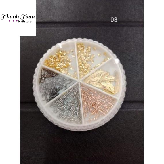 Hũ phụ kiện trang trí nail siêu đẹp - Phụ kiện nail